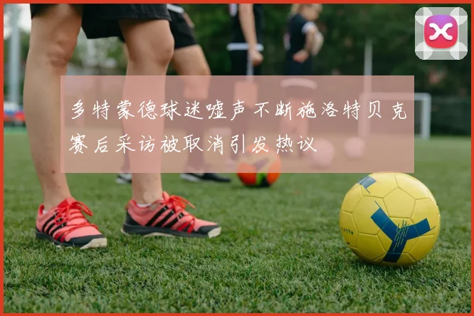 多特蒙德球迷嘘声不断施洛特贝克赛后采访被取消引发热议